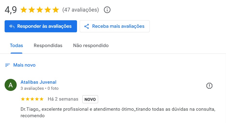 Avaliações de pacientes